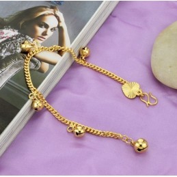 Om Een Lang Verhaal Te Hebben: 18K Vergulde Armband Voor Dames Met Belletjes