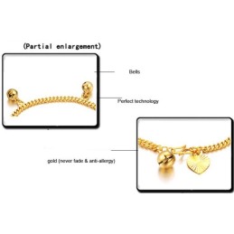 Om Een Lang Verhaal Te Hebben: 18K Vergulde Armband Voor Dames Met Belletjes