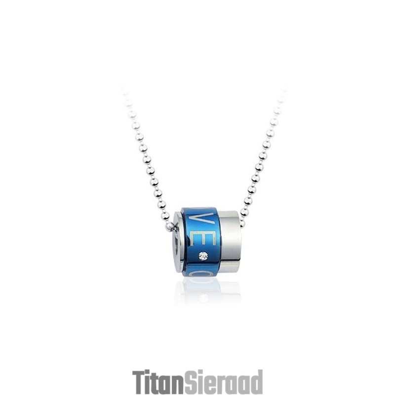 Mode Heren Titanium Hanger - Gratis Ketting Mode Heren Titanium Hanger - Gratis Ketting