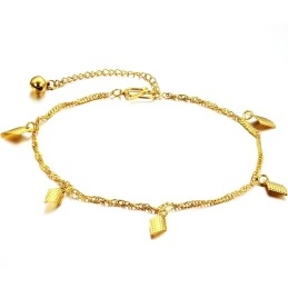 Compleet In Specificaties Dames 18K Vergulde Enkelband