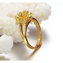 Brede Variaties Dames Klassieke 18K Vergulde Ring