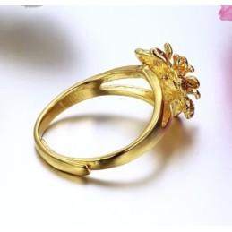 Brede Variaties Dames Klassieke 18K Vergulde Ring