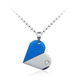 Prachtige Vervormbare Hartvormige Titanium Hanger - Gratis Ketting