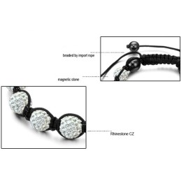 Kwaliteit En Kwantiteit Gegarandeerde Vrouwelijke Bolvormige Kristallen Armband