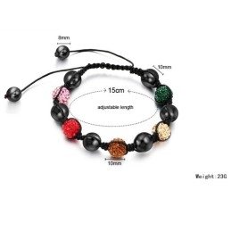 Hoogwaardige Vrouwelijke Bolvormige Kristallen Armband