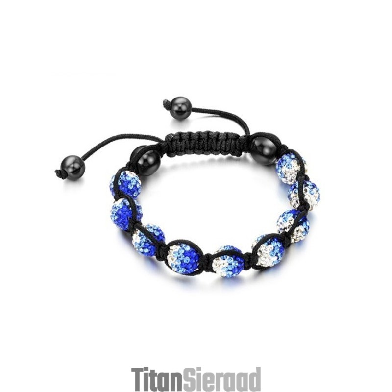 Uitstekende Kwaliteit Vrouwelijke Bolvormige Kristallen Armband