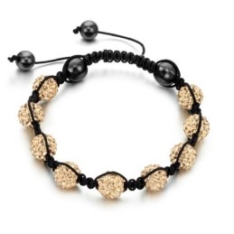 Gemakkelijk Te Gebruiken Vrouwelijke Bolvormige Kristallen Armband