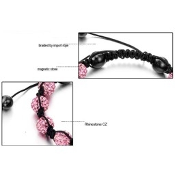 Gemakkelijk Te Gebruiken Vrouwelijke Bolvormige Kristallen Armband