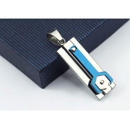 Kalmblauwe Titanium Hanger Mechanisch - Gratis Ketting