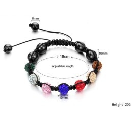 Volledige Specificaties Vrouwelijke Bolvormige Kristallen Armband