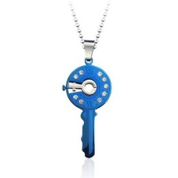 Prachtige Titanium Hanger In De Vorm Van Een Sleutel - Gratis Ketting