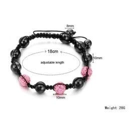 Kwaliteit En Kwantiteit Gegarandeerde Vrouwelijke Bolvormige Kristallen Armband