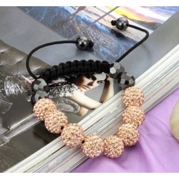 Gemakkelijk Te Gebruiken Vrouwelijke Bolvormige Kristallen Armband