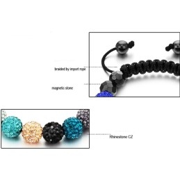Gemakkelijk Te Gebruiken Vrouwelijke Bolvormige Kristallen Armband