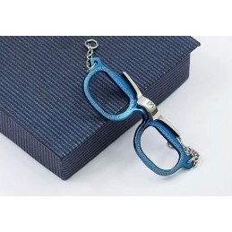 Populaire Titanium Hanger In De Vorm Van Een Bril Voor Heren - Gratis Ketting