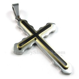 Ketting Met Twee Titanium Kruishangers (Gratis Ketting)