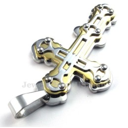 Prachtige Titanium Kruishanger Voor Heren (Gratis Ketting)