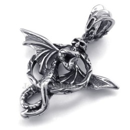 Prachtige Titanium Pterosauriër Hanger Ketting (Gratis Ketting)