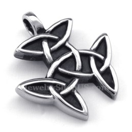 Titanium Keltische Knoop Hanger Ketting (Gratis Ketting)