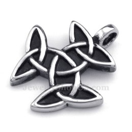 Titanium Keltische Knoop Hanger Ketting (Gratis Ketting)