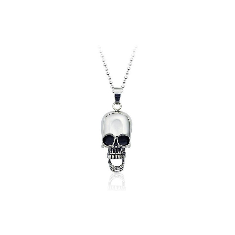 Nieuwe Stijl Heren Schedel Titanium Hanger - Gratis Ketting Nieuwe Stijl Heren Schedel Titanium Hanger - Gratis Ketting