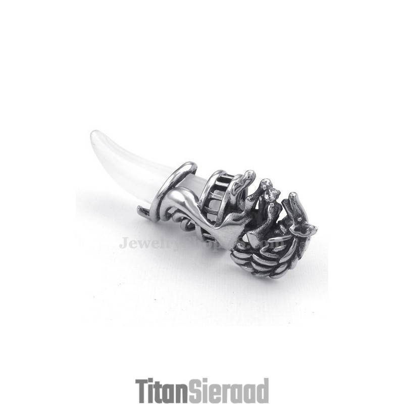 Prachtige Titanium Wolf'S Fang Hanger Ketting (Gratis Ketting) Prachtige Titanium Wolf'S Fang Hanger Ketting (Gratis Ketting)