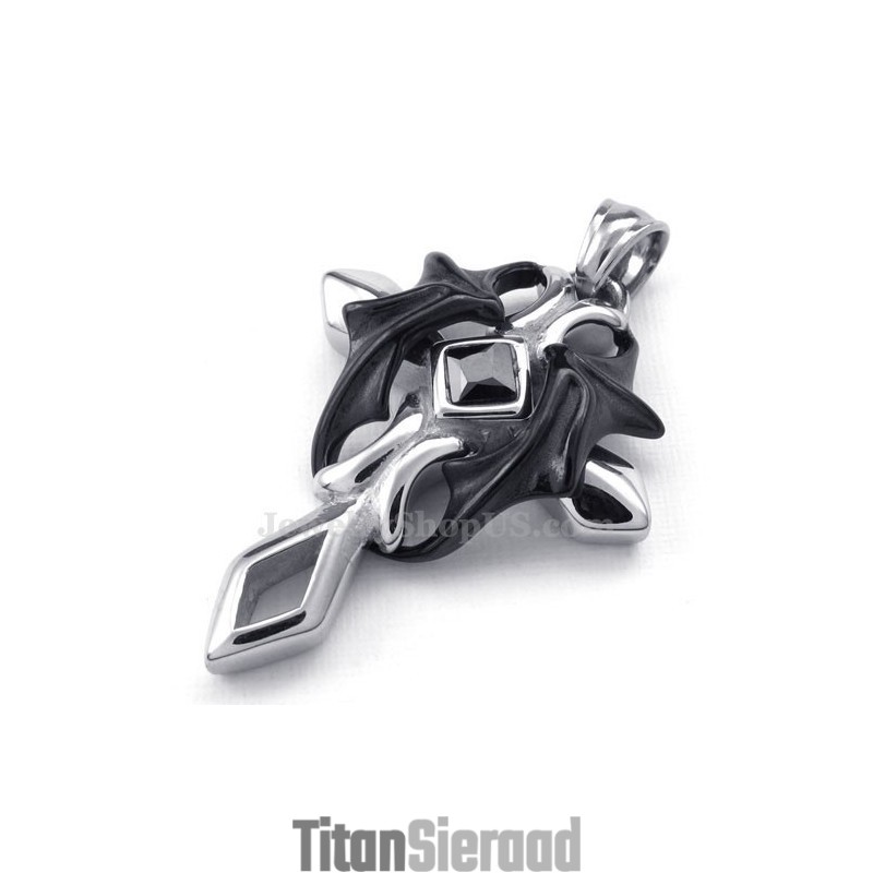 De Cross Titanium Hanger Ketting (Gratis Ketting) De Cross Titanium Hanger Ketting (Gratis Ketting)