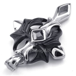 De Cross Titanium Hanger Ketting (Gratis Ketting)