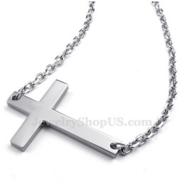 Titanium Kruishanger Ketting (Gratis Ketting)