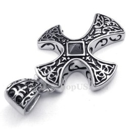 Titanium Kruishanger Ketting (Gratis Ketting)