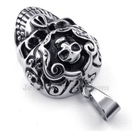Elegante Titanium Schedelhanger Ketting (Gratis Ketting)