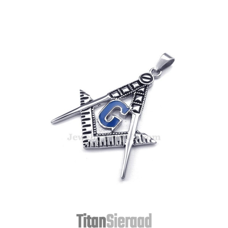 Titanium Vrijmetselaarshanger Ketting (Gratis Ketting) Titanium Vrijmetselaarshanger Ketting (Gratis Ketting)