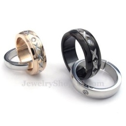 Titanium Ketting Met In Elkaar Grijpende Ringen En Hangers (Gratis Ketting)