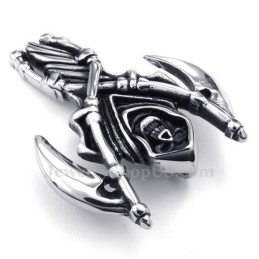 Titanium Grim Reaper Hanger Ketting (Gratis Ketting)