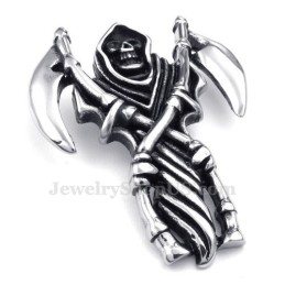 Titanium Grim Reaper Hanger Ketting (Gratis Ketting)