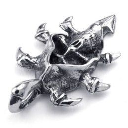 Prachtige Titanium Schedelhanger Ketting (Gratis Ketting)