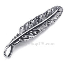 Titanium Veer Hanger Ketting (Gratis Ketting)