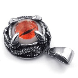 Rode Kattenoog Titanium Hanger Ketting (Gratis Ketting)