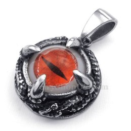 Rode Kattenoog Titanium Hanger Ketting (Gratis Ketting)