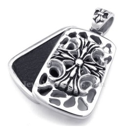 Kaarten Titanium Kruis Hanger Ketting (Gratis Ketting)