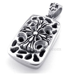 Kaarten Titanium Kruis Hanger Ketting (Gratis Ketting)