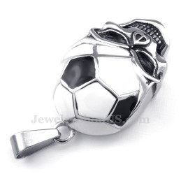 Titanium Voetbal- En Voetbalschedelhangerketting (Gratis Ketting)