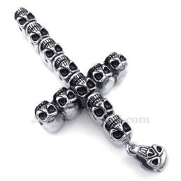 Titanium Schedelkruis Hanger Ketting (Gratis Ketting)