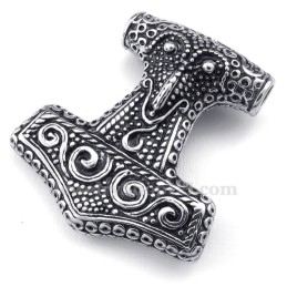 Titanium Thor'S Hammer Hanger Ketting (Gratis Ketting)