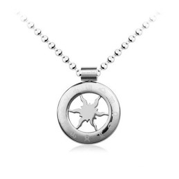 Horoscoop Cirkel Titanium Hanger - Gratis Ketting