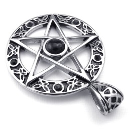 Titanium Ster Hanger Ketting (Gratis Ketting)