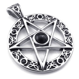 Titanium Ster Hanger Ketting (Gratis Ketting)