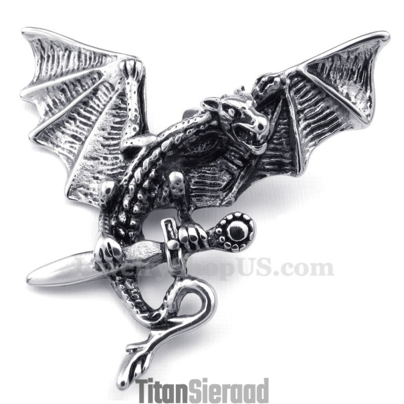 Prachtige Titanium Pterosauriër Hanger Ketting (Gratis Ketting) Prachtige Titanium Pterosauriër Hanger Ketting (Gratis Ketting)
