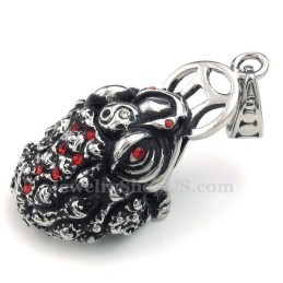 Titanium Paddenhanger Ketting (Gratis Ketting)