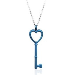 Liefdeshartsleutel Titanium Hanger - Gratis Ketting